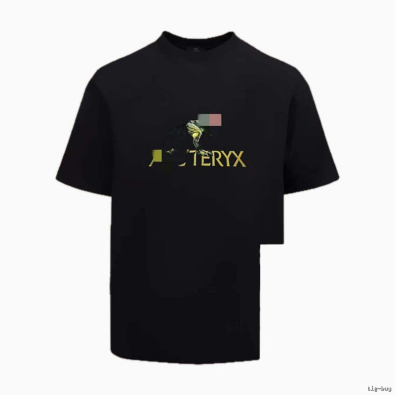 Arc'teryx Printed Outdoor Style Black Short Sleeve T-Shirt