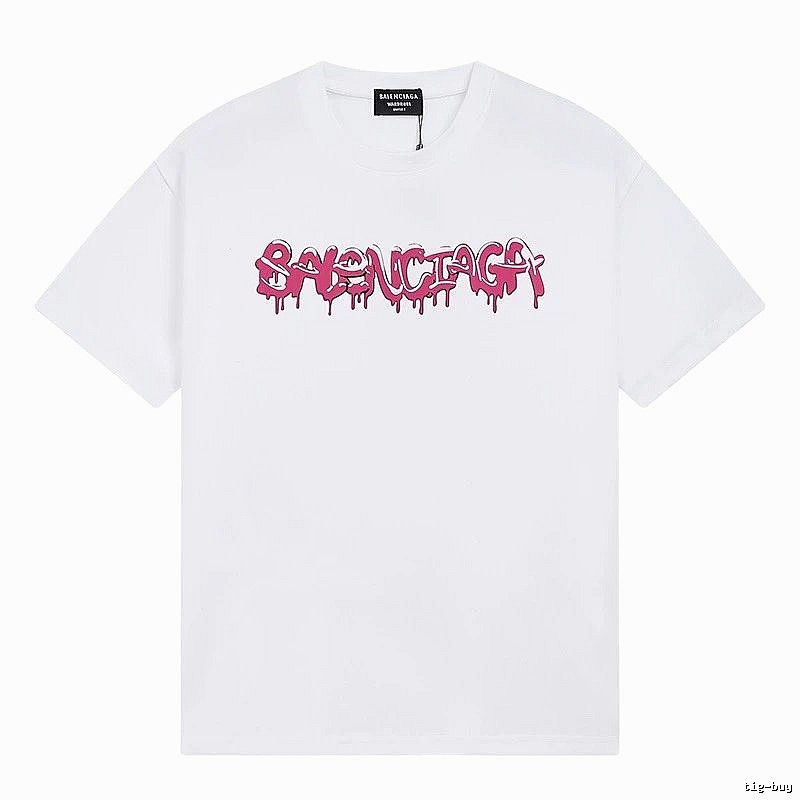 Balenciaga Graffiti Street Style White T-shirt