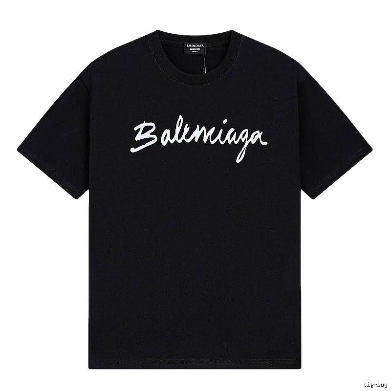 Balenciaga minimalist style black T-shirt
