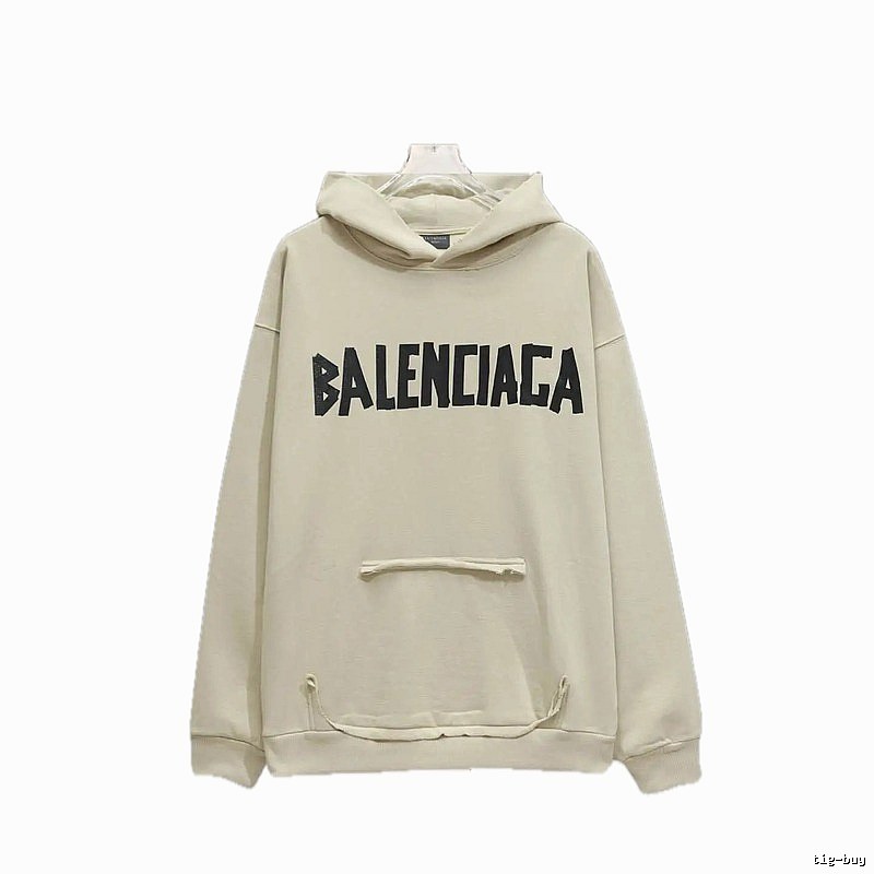 Balenciaga minimalist style off-white sweatshirt