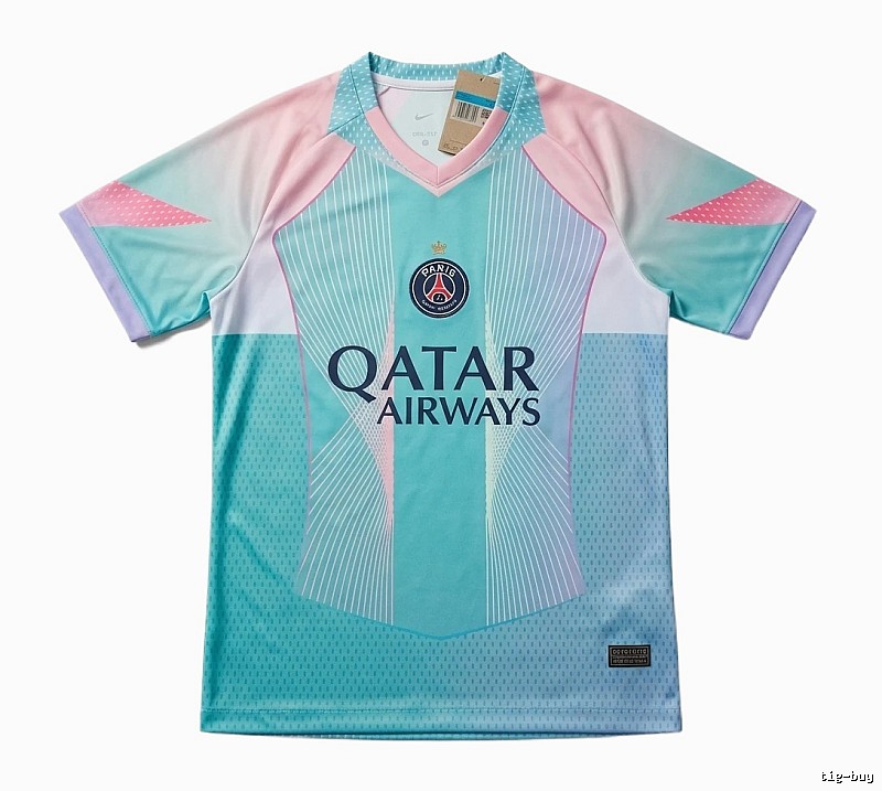Balenciaga Tokyo Ghoul style blue-pink jersey