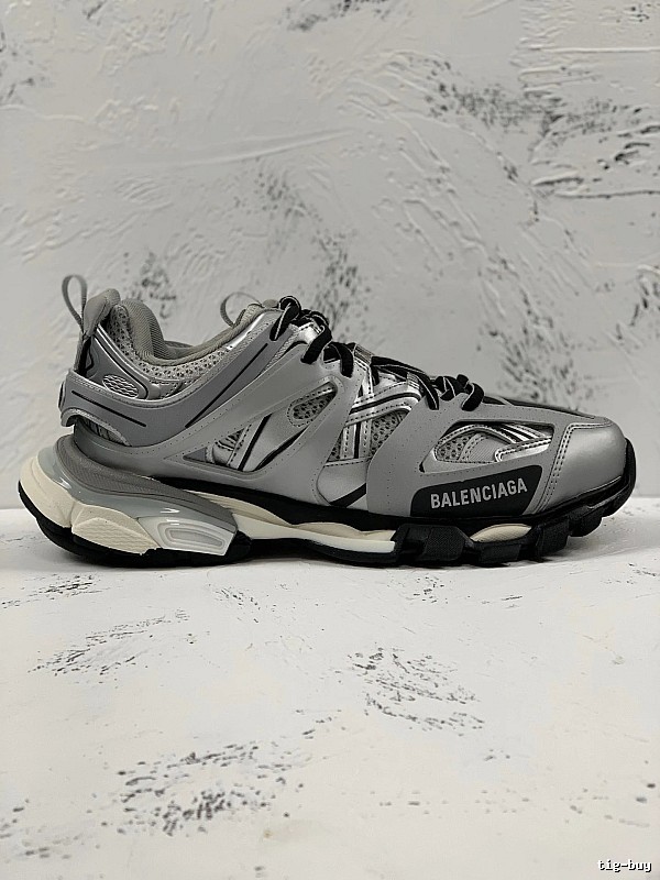 Balenciaga Track Sneaker with Gray Technical Runner Panels Detail