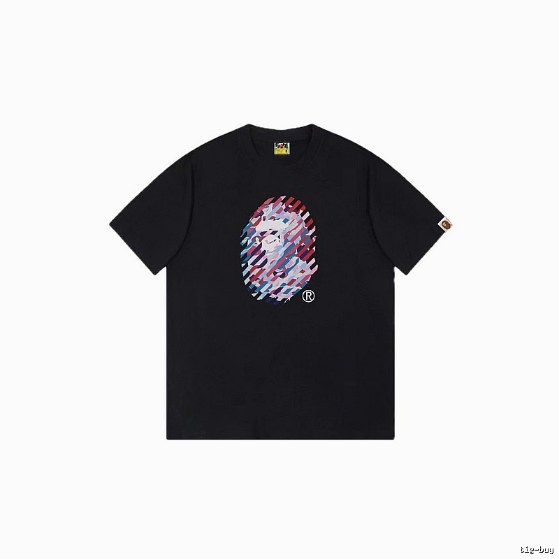 Bape camouflage style black T-shirt