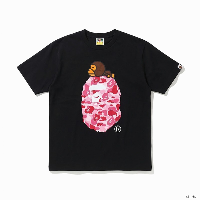 Bape camouflage style black T-shirt