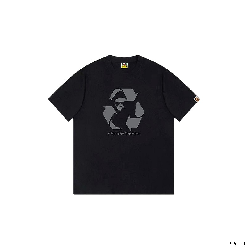 Bape Recycling Series Black Short Sleeve