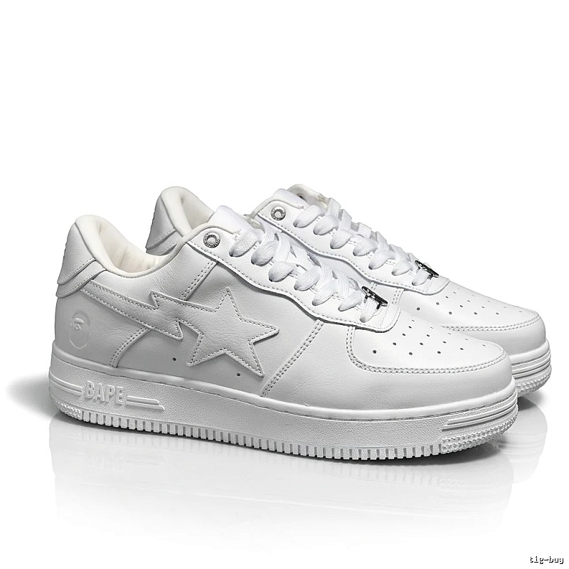 Bape Star Minimalist White Shoes