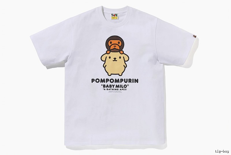 Bape x Pompompurin Co-branded Short-sleeve White