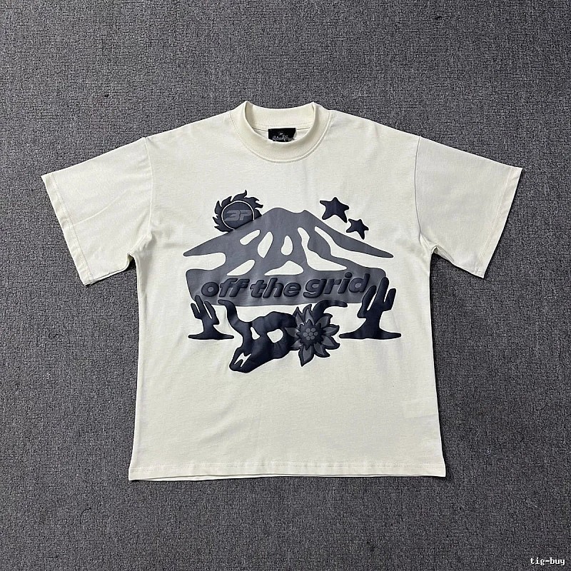 Broken Planet Resort Graphic T-shirt White Cotton Bold with Premium Look