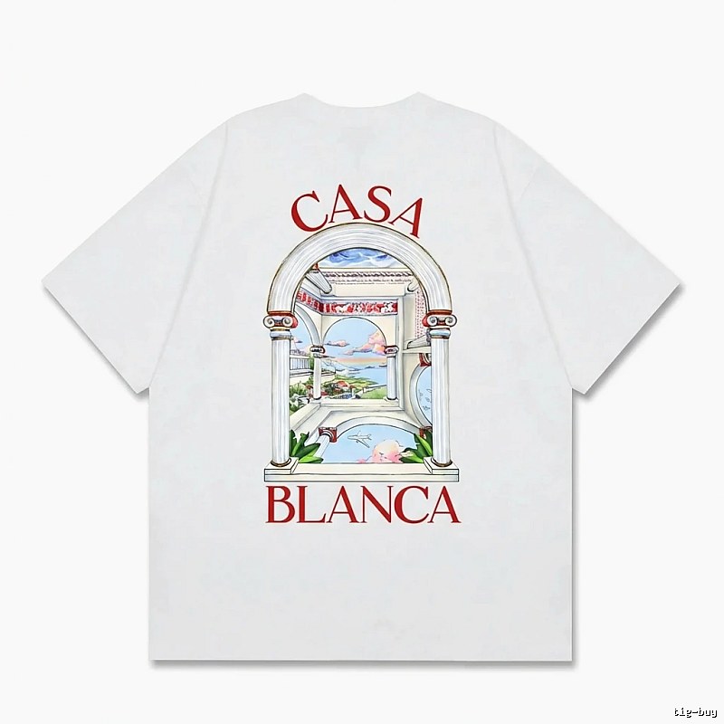 Casablanca retro style white T-shirt