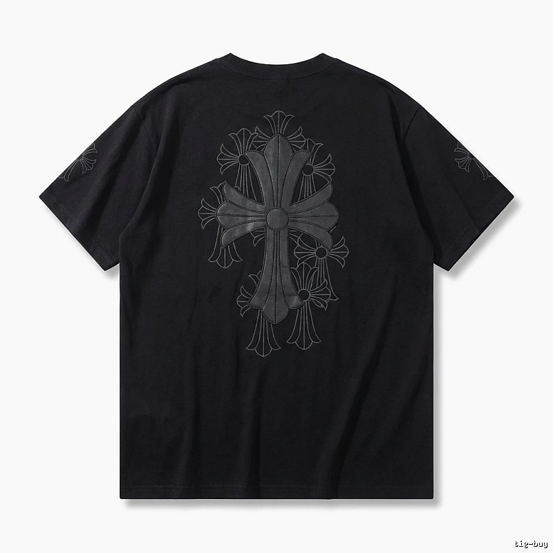 Chrome Hearts cross dark style short-sleeve shirt