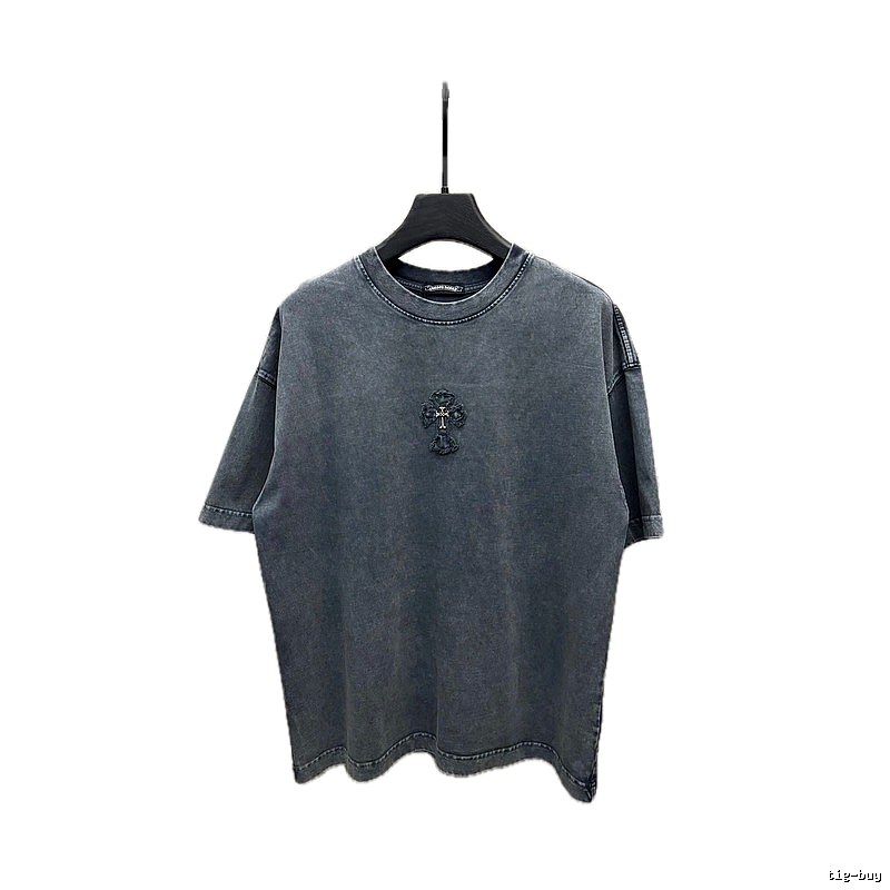 Chrome Hearts Cross Retro Style Gray T-shirt