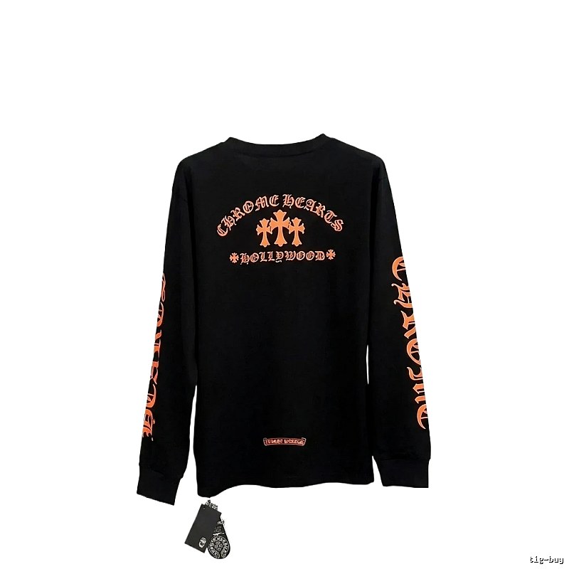 Chrome Hearts Retro Style Black Long-Sleeve