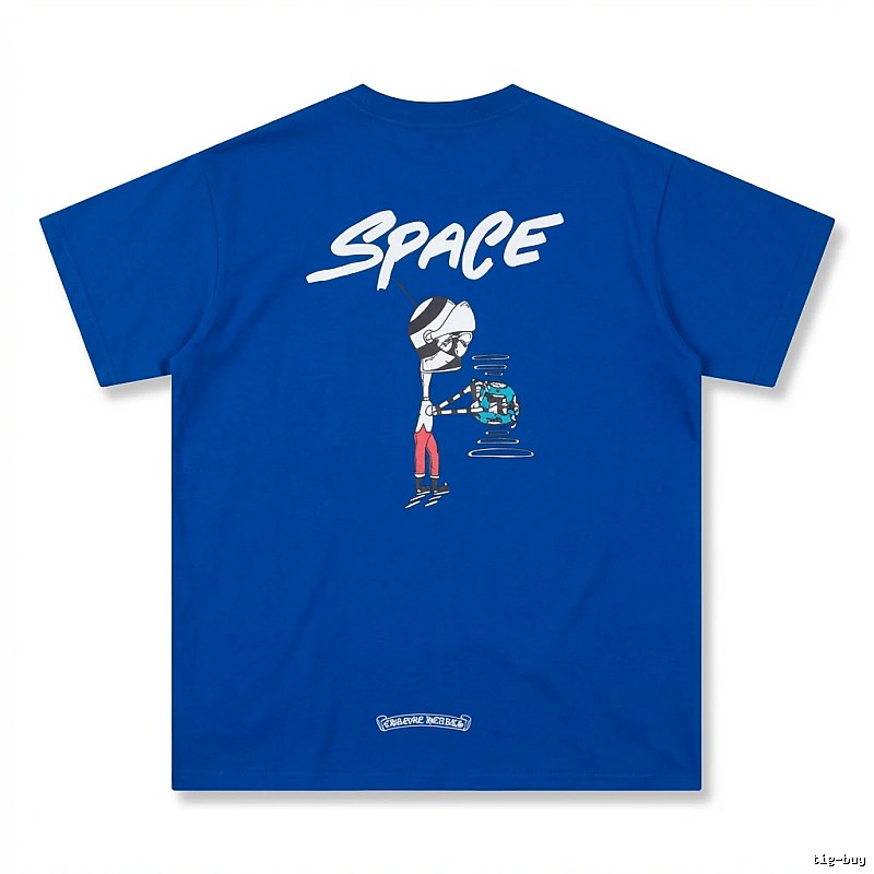 Chrome Hearts Space Style Blue T-shirt