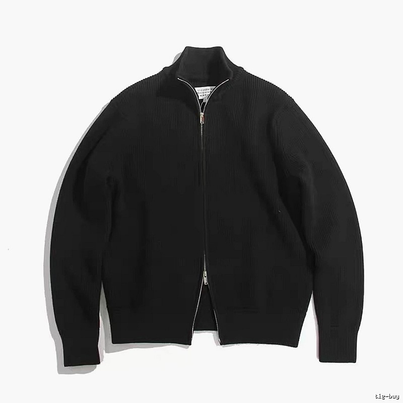 Classic Zip jacket Black Minimalist Full for Daily Styling