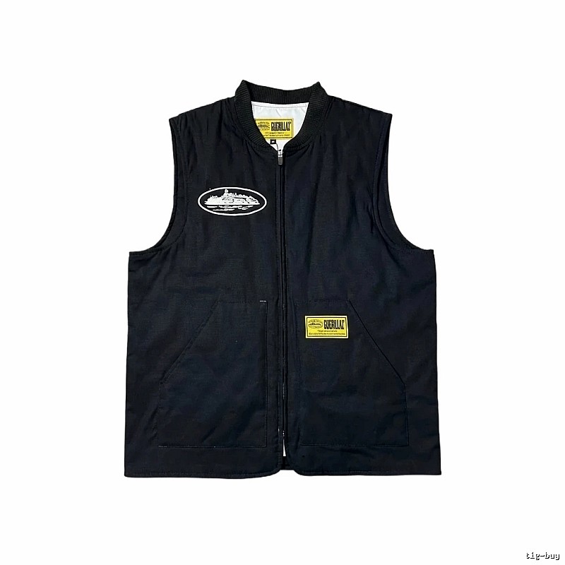 Corteiz black trendy vest