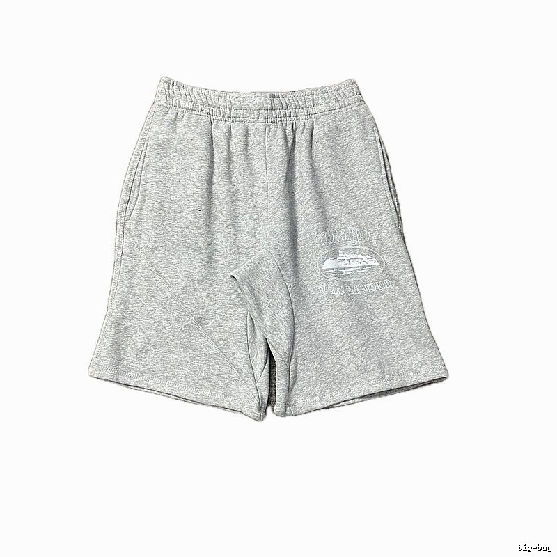 Corteiz vintage-style grey shorts