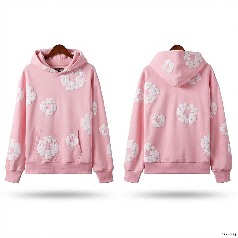DENIM TEARS Floral Pink Hoodie