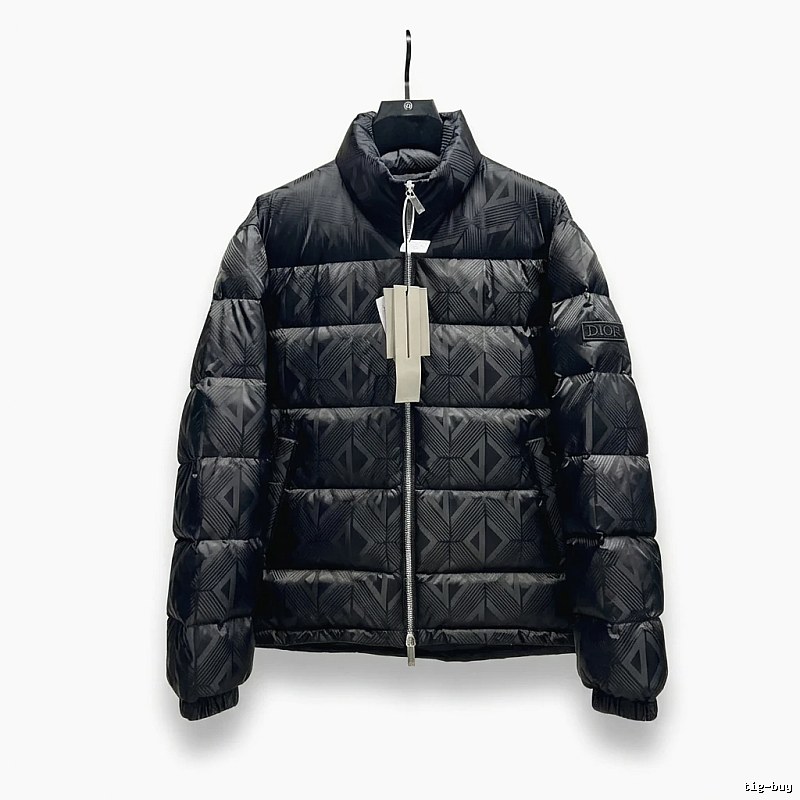 Dior diamond - checkered black down jacket