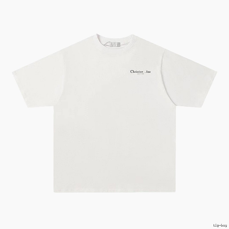 Dior Haute Couture Collection Minimalist Style White Short-sleeve T-shirt