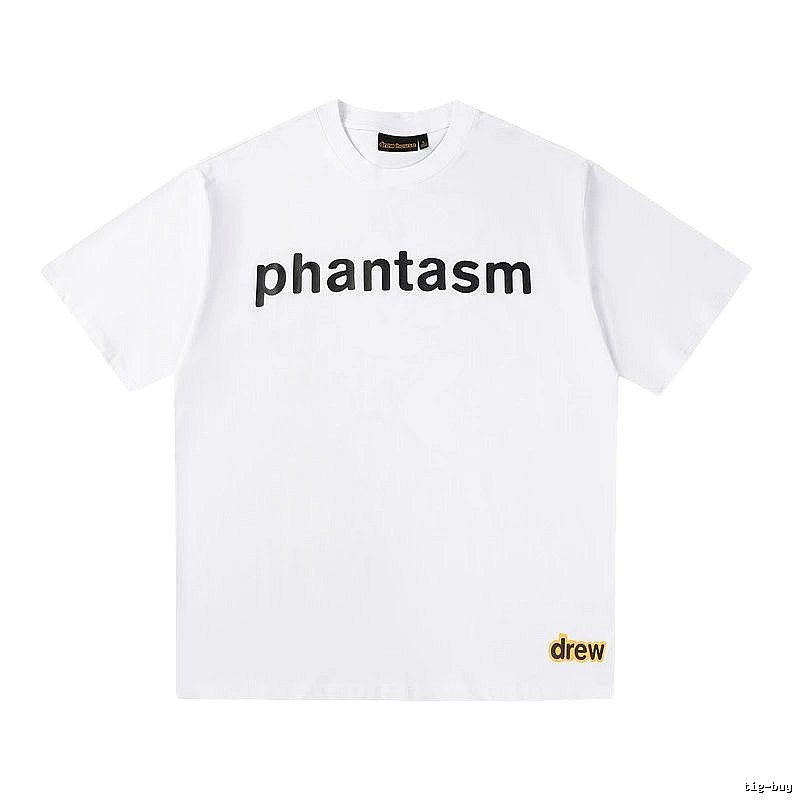 DREW Letter Print Street Style White T-shirt