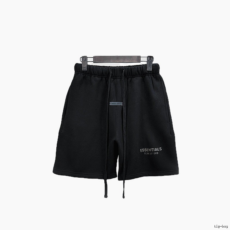ESSENTIALS Basic Black Shorts