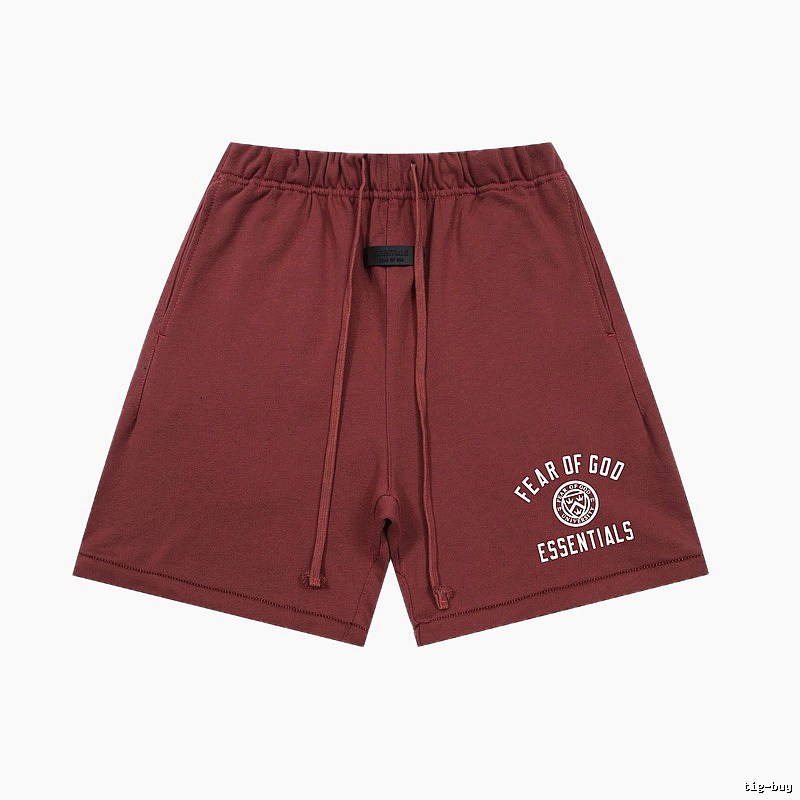 ESSENTIALS Casual Burgundy Shorts