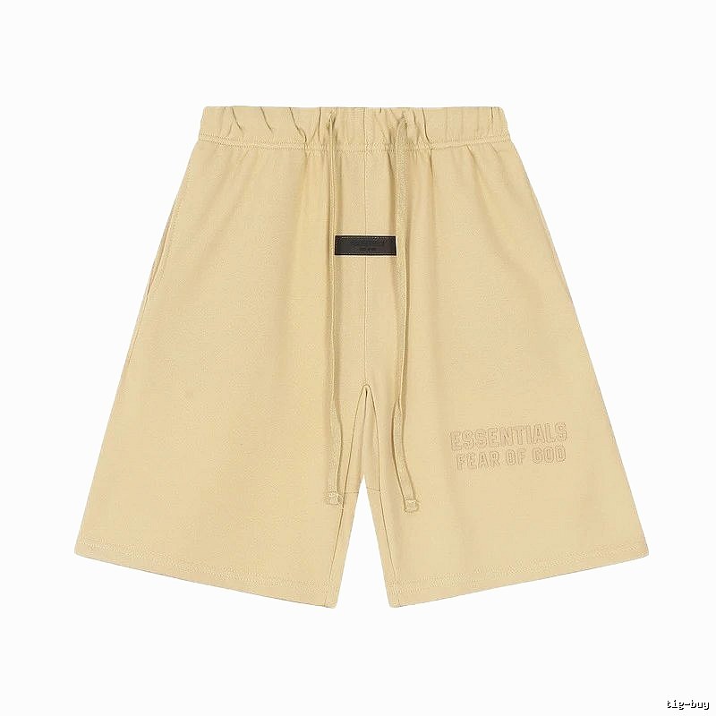 ESSENTIALS minimalist khaki shorts