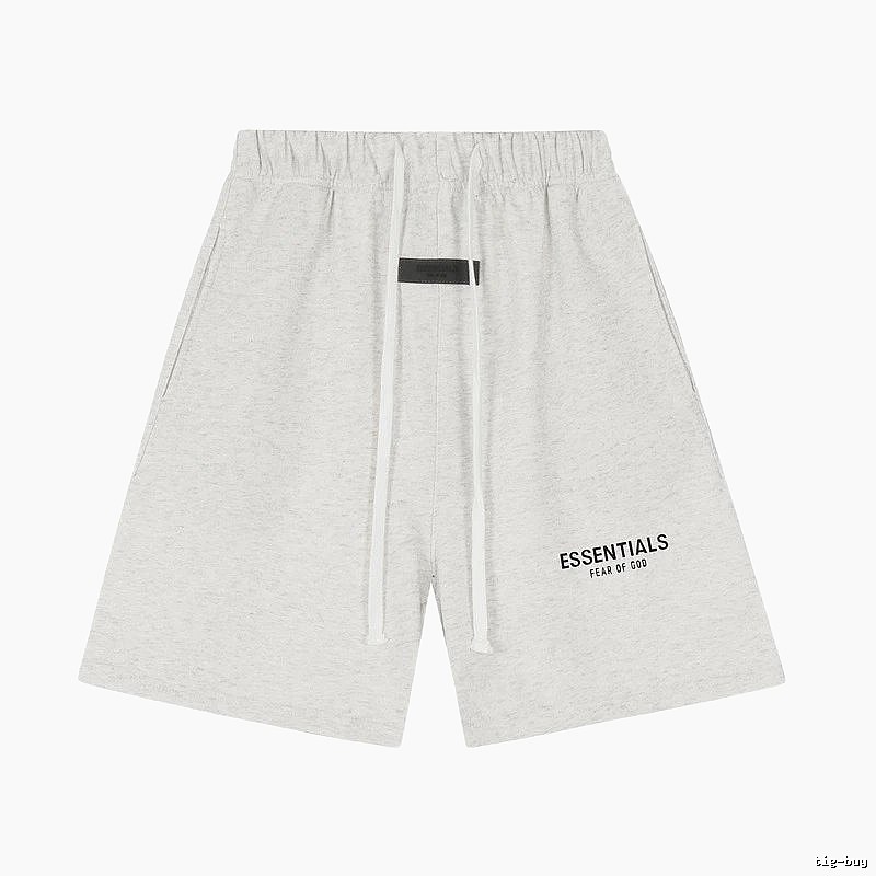 ESSENTIALS minimalist light gray shorts