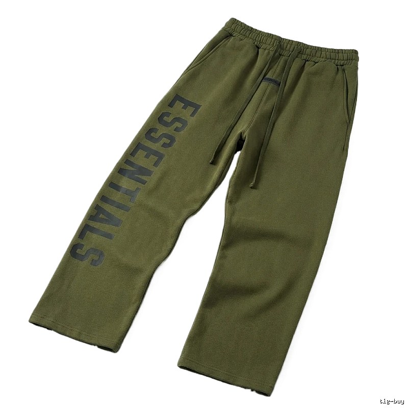 ESSENTIALS Minimalist Style Army Green Pants