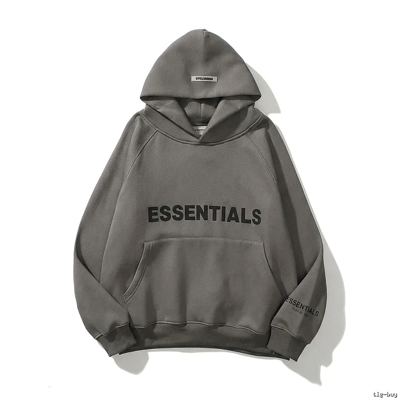 ESSENTIALS minimalist style grey sweatshirt