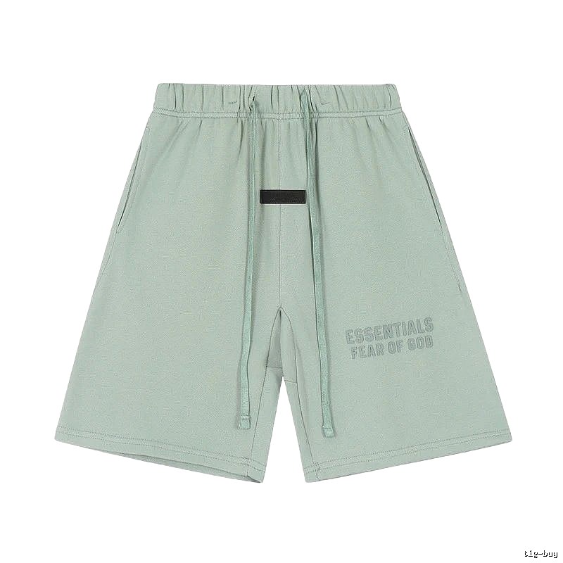 ESSENTIALS minimalist style light green shorts