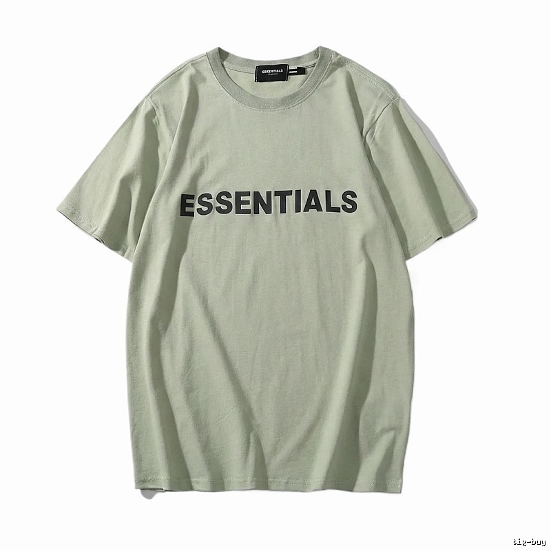 ESSENTIALS minimalist style light green T-shirt