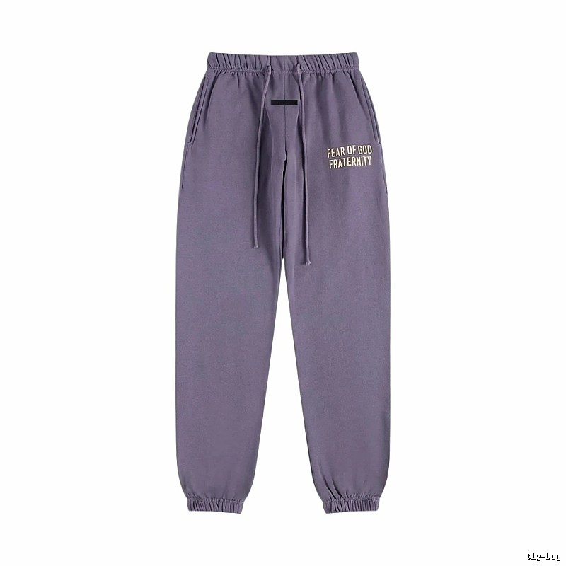ESSENTIALS minimalist style light purple sweatpants