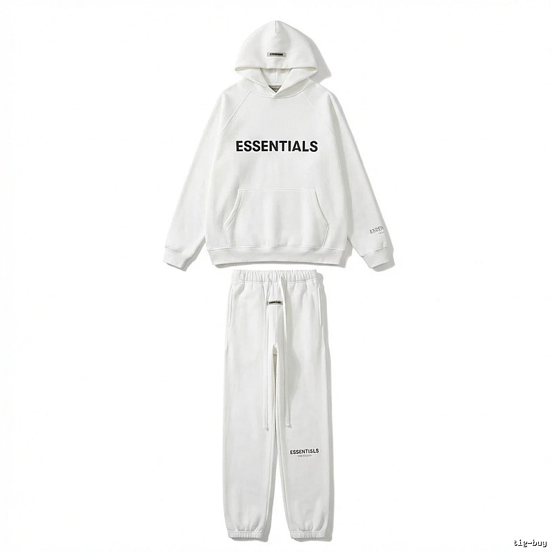 ESSENTIALS minimalist style white suit