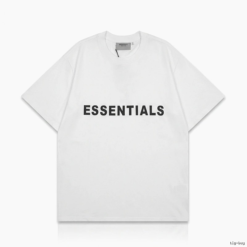 ESSENTIALS minimalist style white T-shirt
