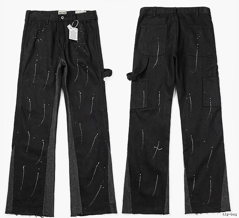 Gallery Dept Graffiti Style Black Work Pants