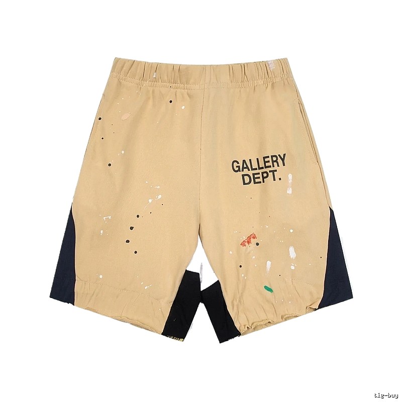 Gallery Dept. Graffiti Style Khaki Shorts