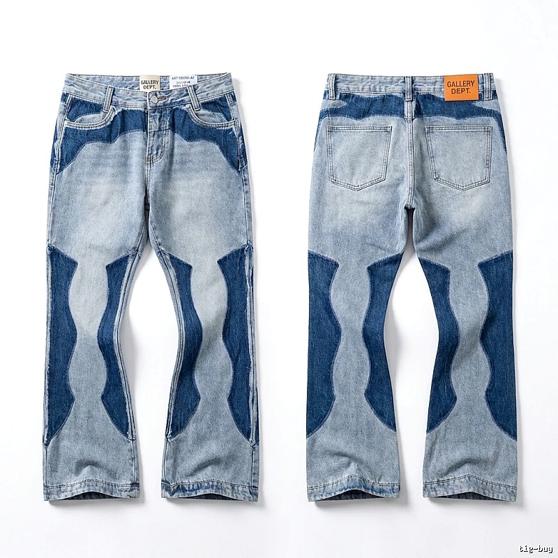 Gallery Dept. patchwork and color - blocking jeans