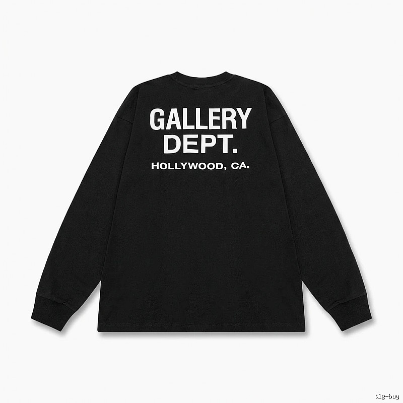 Gallery Dept. Simple Style Black Long-sleeved Shirt
