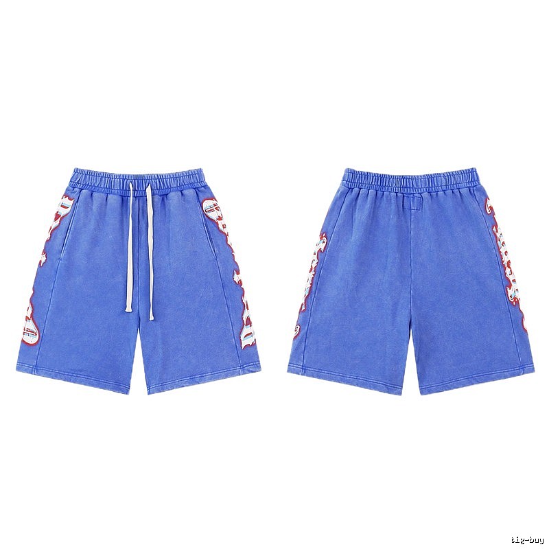 Godspeed Printed Street Style Blue Shorts