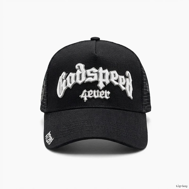 Godspeed retro-style black cap