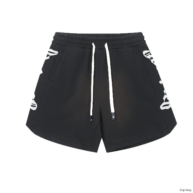 Godspeed skeleton print street style black shorts