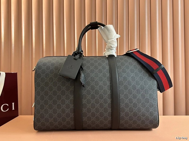 Gucci GG duffle bag Gray Rounded Travel Top