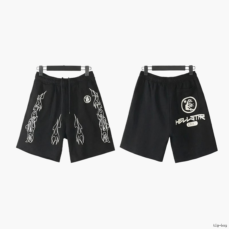 Hellstar dark style printed shorts
