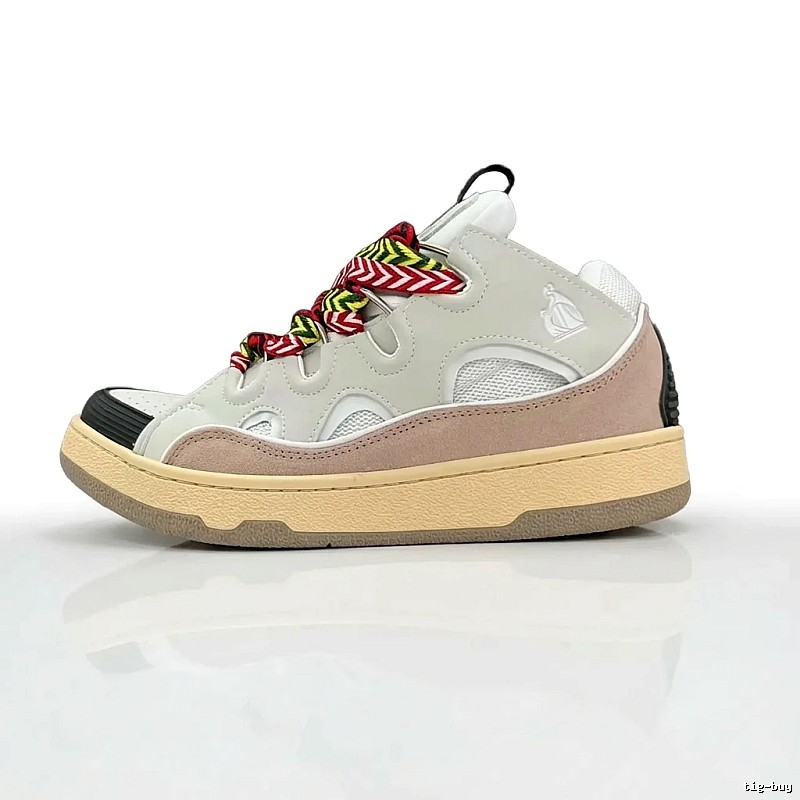 LANVIN retro-style grey and white sports shoes