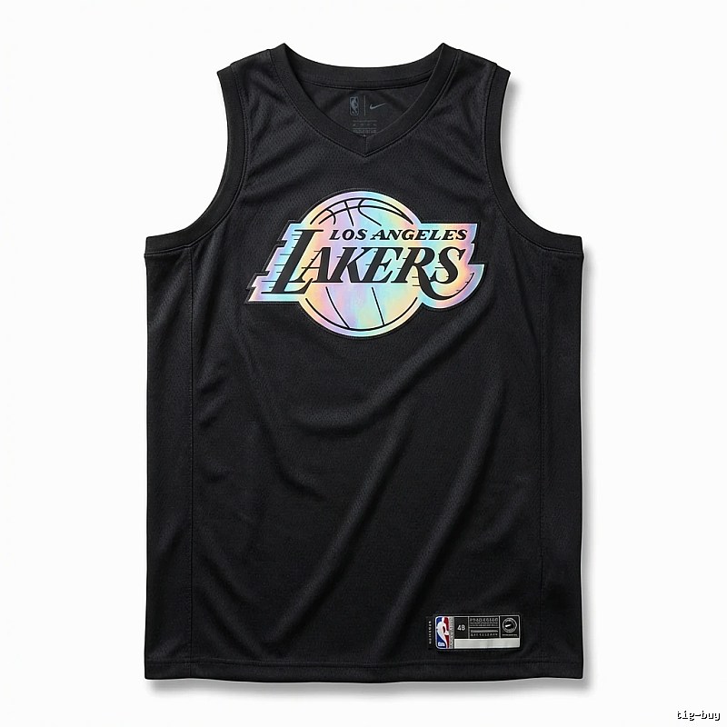 LBJ Lakers black trendy brand vest