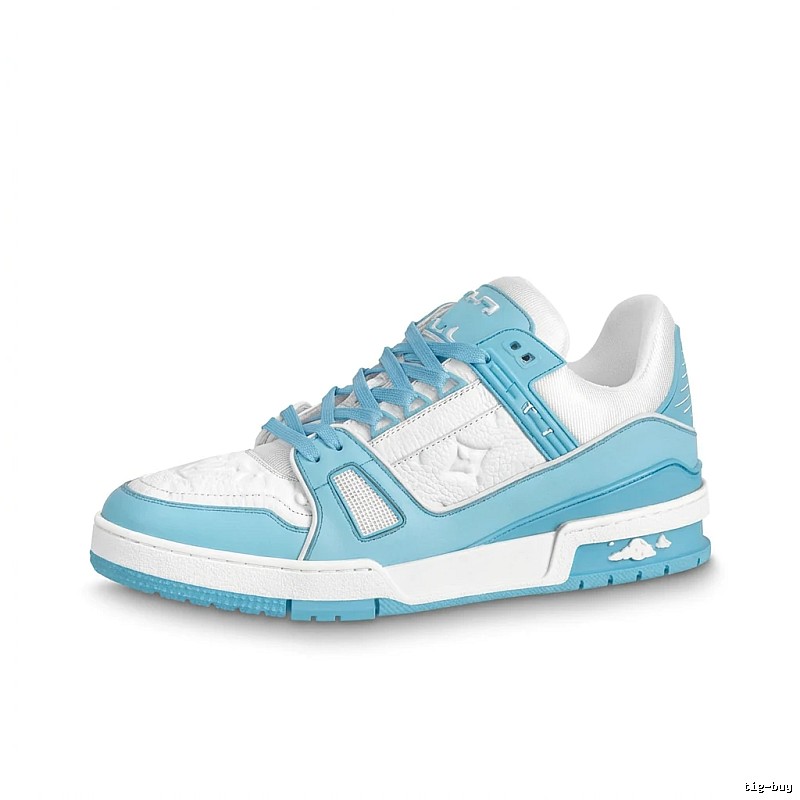 Louis Vuitton blue and white casual sports shoes