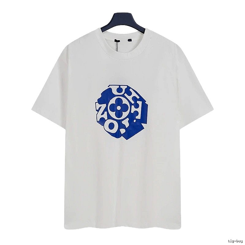 Louis Vuitton Printed Trendy Style White Short-sleeve T-shirt