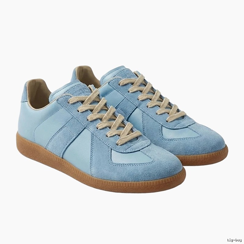 Maison Margiela German training style light blue shoes