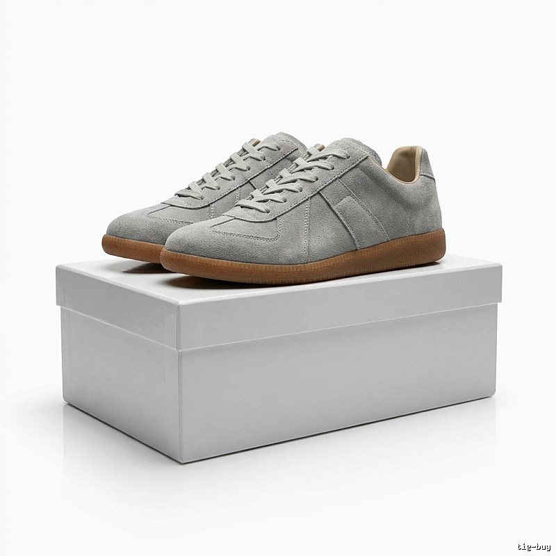 Maison Margiela German training style light gray shoes